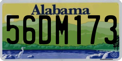 AL license plate 56DM173