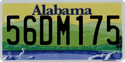 AL license plate 56DM175
