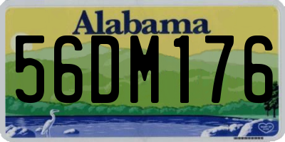 AL license plate 56DM176