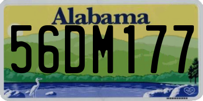 AL license plate 56DM177