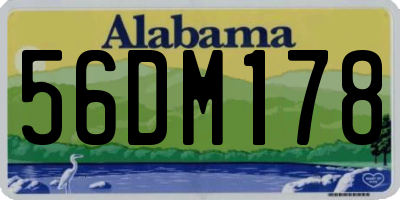AL license plate 56DM178