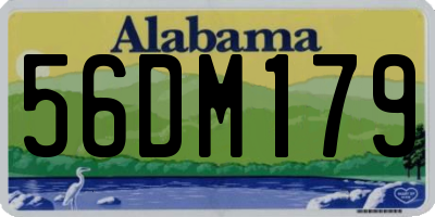 AL license plate 56DM179