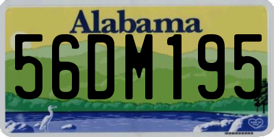 AL license plate 56DM195