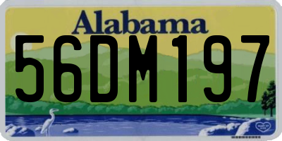 AL license plate 56DM197