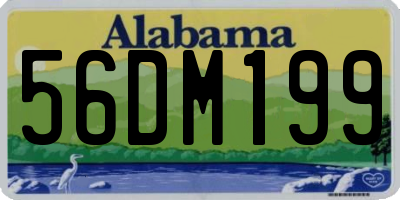 AL license plate 56DM199