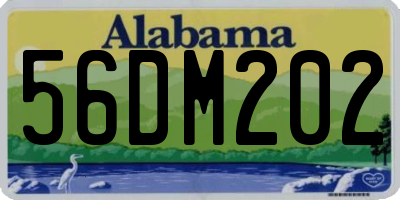 AL license plate 56DM202