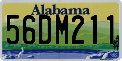 AL license plate 56DM211