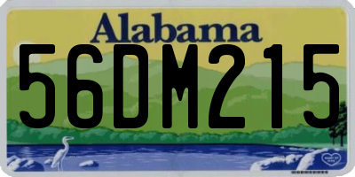 AL license plate 56DM215