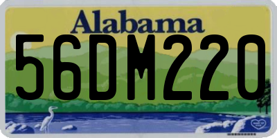 AL license plate 56DM220