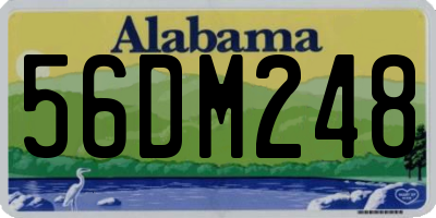 AL license plate 56DM248
