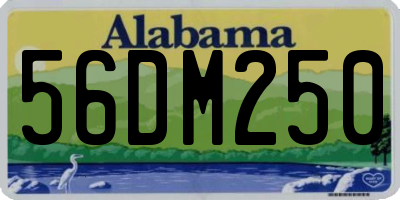 AL license plate 56DM250