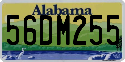 AL license plate 56DM255