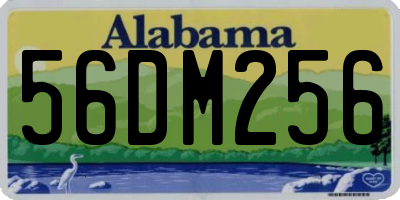 AL license plate 56DM256