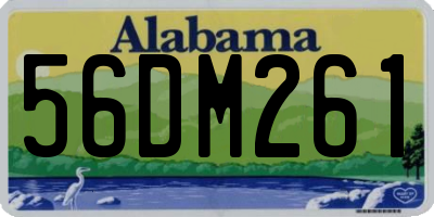 AL license plate 56DM261