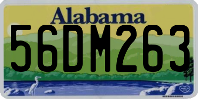 AL license plate 56DM263