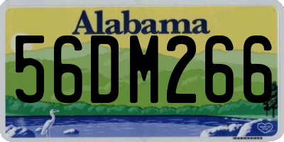 AL license plate 56DM266