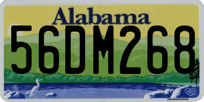 AL license plate 56DM268