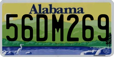 AL license plate 56DM269