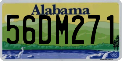 AL license plate 56DM271