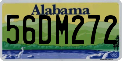 AL license plate 56DM272