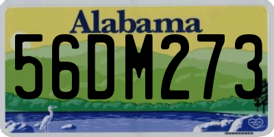 AL license plate 56DM273
