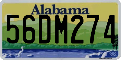 AL license plate 56DM274