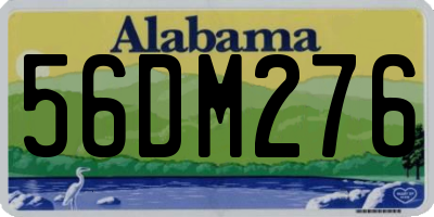 AL license plate 56DM276