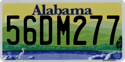 AL license plate 56DM277