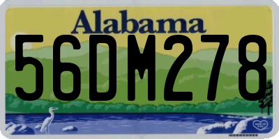 AL license plate 56DM278