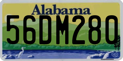 AL license plate 56DM280