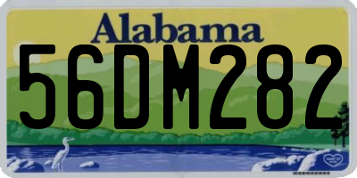 AL license plate 56DM282