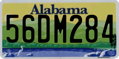 AL license plate 56DM284