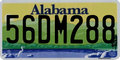 AL license plate 56DM288