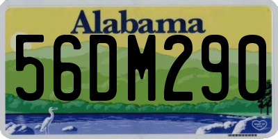 AL license plate 56DM290