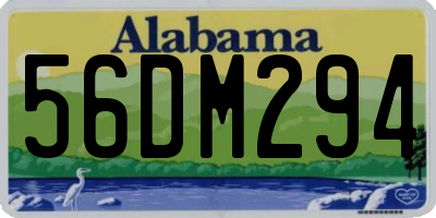 AL license plate 56DM294