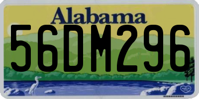 AL license plate 56DM296
