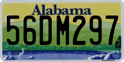 AL license plate 56DM297