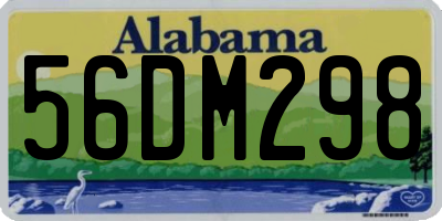 AL license plate 56DM298