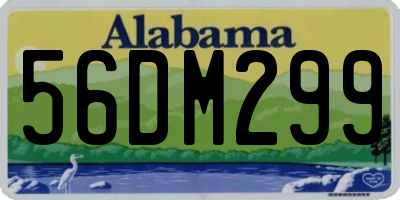 AL license plate 56DM299
