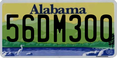 AL license plate 56DM300