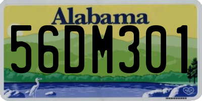 AL license plate 56DM301