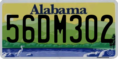 AL license plate 56DM302