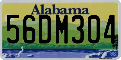 AL license plate 56DM304