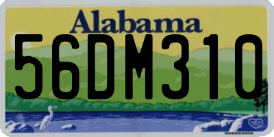 AL license plate 56DM310