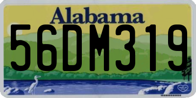 AL license plate 56DM319