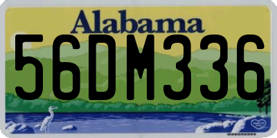 AL license plate 56DM336