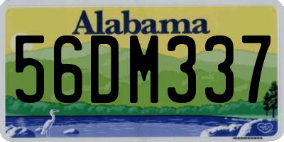 AL license plate 56DM337