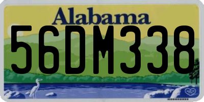AL license plate 56DM338
