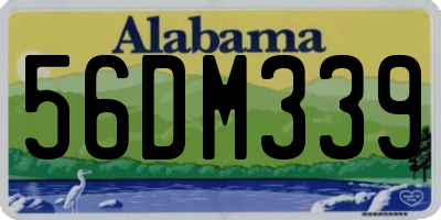 AL license plate 56DM339