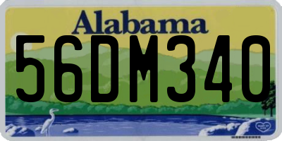 AL license plate 56DM340